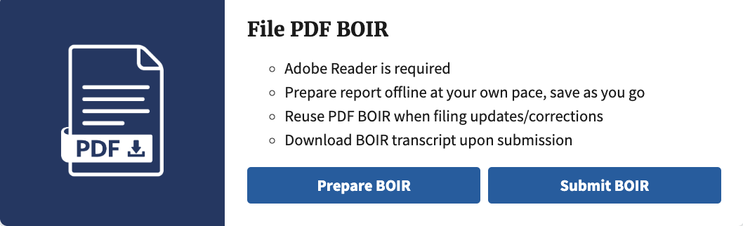 File PDF BOIR